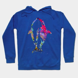 Whales in love Hoodie